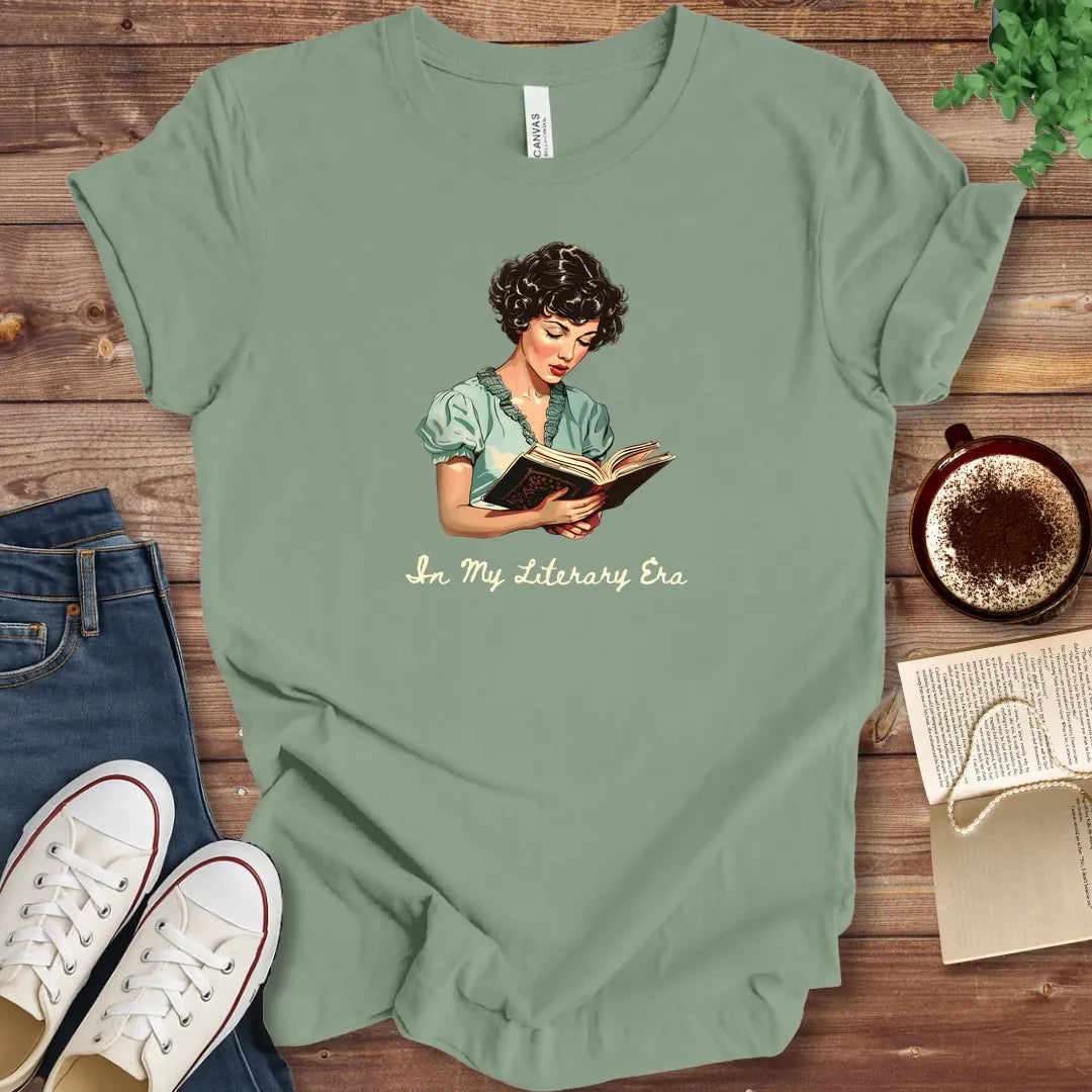 T-Shirt Sage / S In My Literary Era T-Shirt