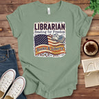 T-Shirt Sage / S Librarian Patriotic T-Shirt