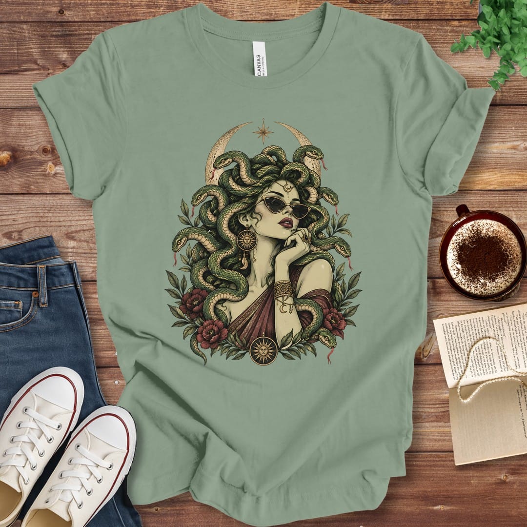 T-Shirt Sage / S Medusa Witchy Sunglasses T-Shirt