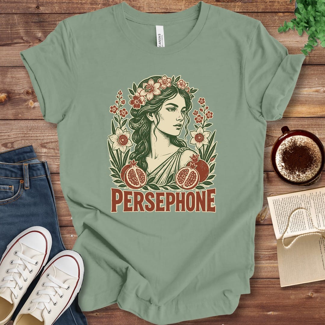 T-Shirt Sage / S Persephone Goddess of Spring T-Shirt