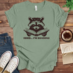 T-Shirt Sage / S Shhh I'm Reading Book Lover Shirt