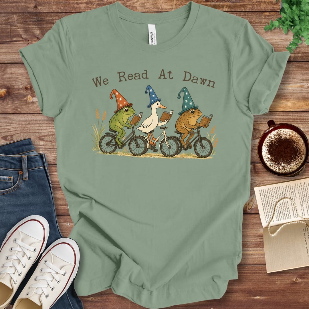 T-Shirt Sage / S We Read At Dawn T-Shirt