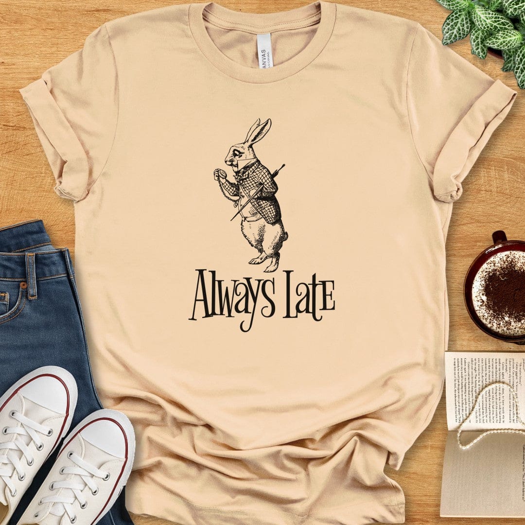 T-Shirt Soft Cream / S Always Late White Rabbit Shirt