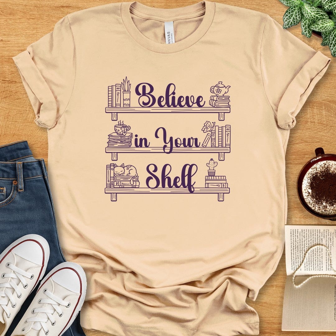 T-Shirt Soft Cream / S Believe in Your Shelf T-shirt