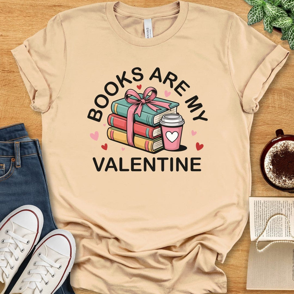 T-Shirt Soft Cream / S Books Valentine T-shirt