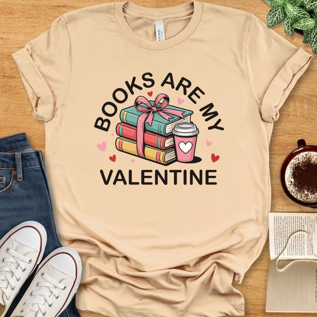 T-Shirt Soft Cream / S Books Valentine T-shirt