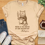 T-Shirt Soft Cream / S Shakespurr Funny Shakespeare T-Shirt