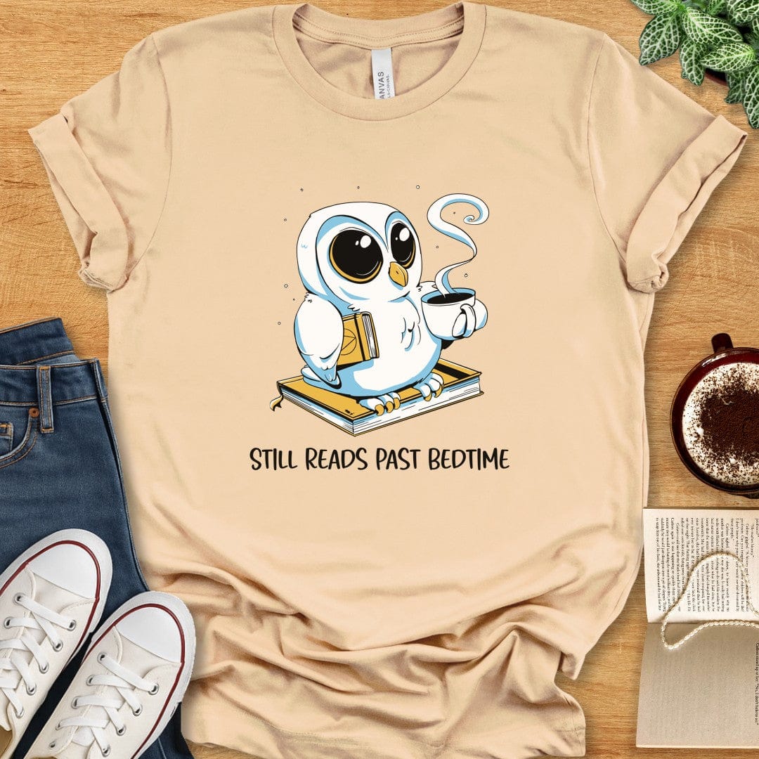 T-Shirt Soft Cream / S Still Reads Past Bedtime Tshirt