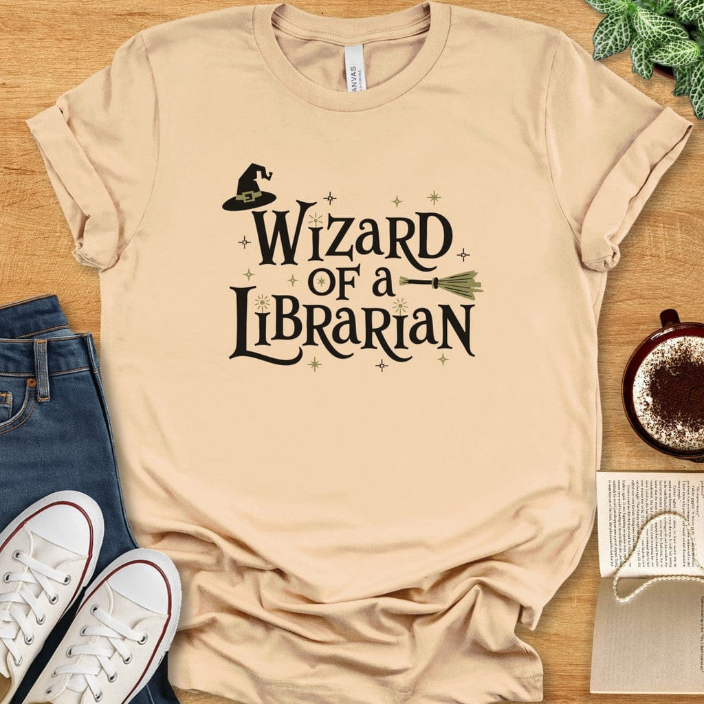 T-Shirt Soft Cream / S Wizard of a Librarian T-shirt