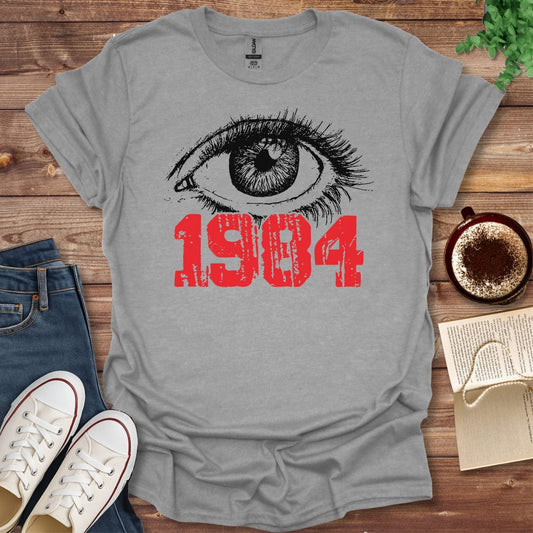 Pride & Pedantry Literary Tees T-shirt Sport Grey / S 1984 George Orwell Shirt