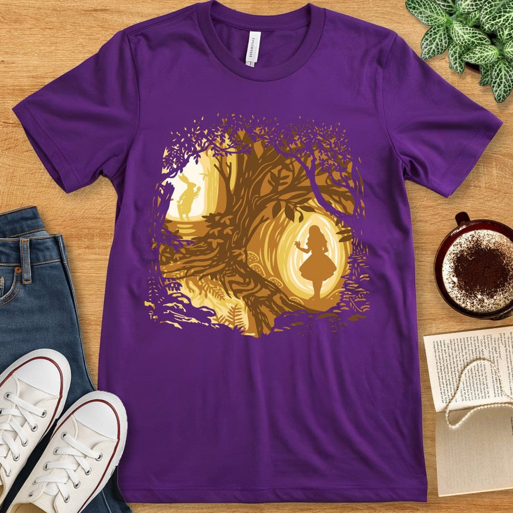 T-Shirt Team Purple / S Alice in Wonderland Silhouette Shirt