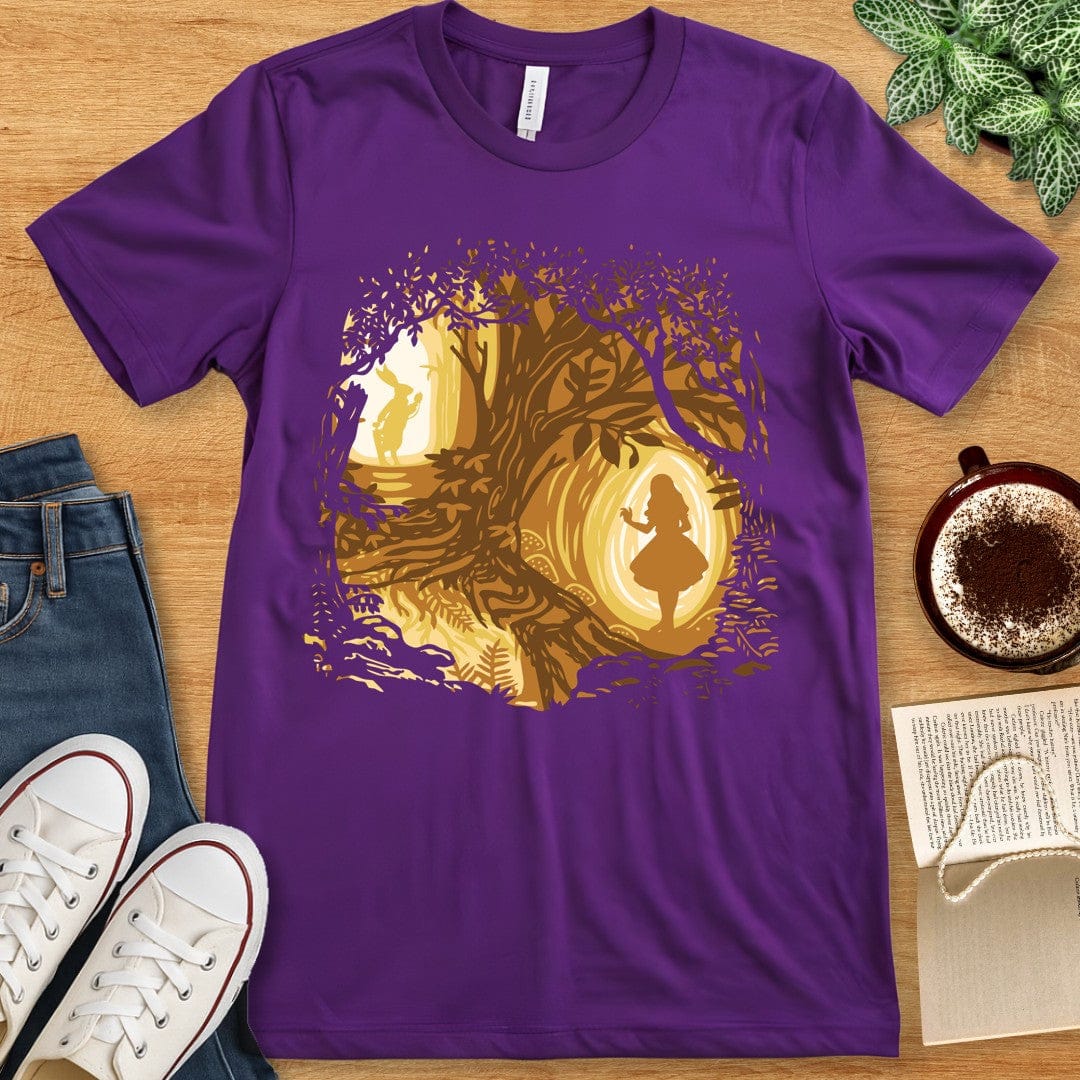 T-Shirt Team Purple / S Alice in Wonderland Silhouette Shirt