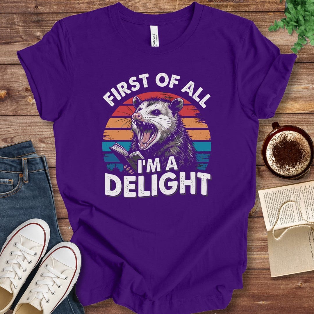 T-Shirt Team Purple / S Chaotic Possum Book Lover Shirt