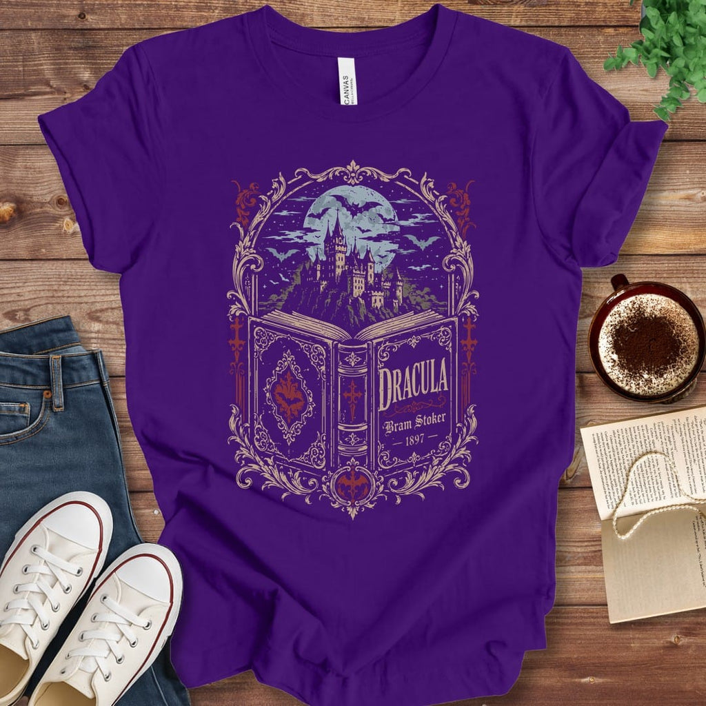 T-Shirt Team Purple / S Dracula Bram Stoker Vintage Book T-Shirt