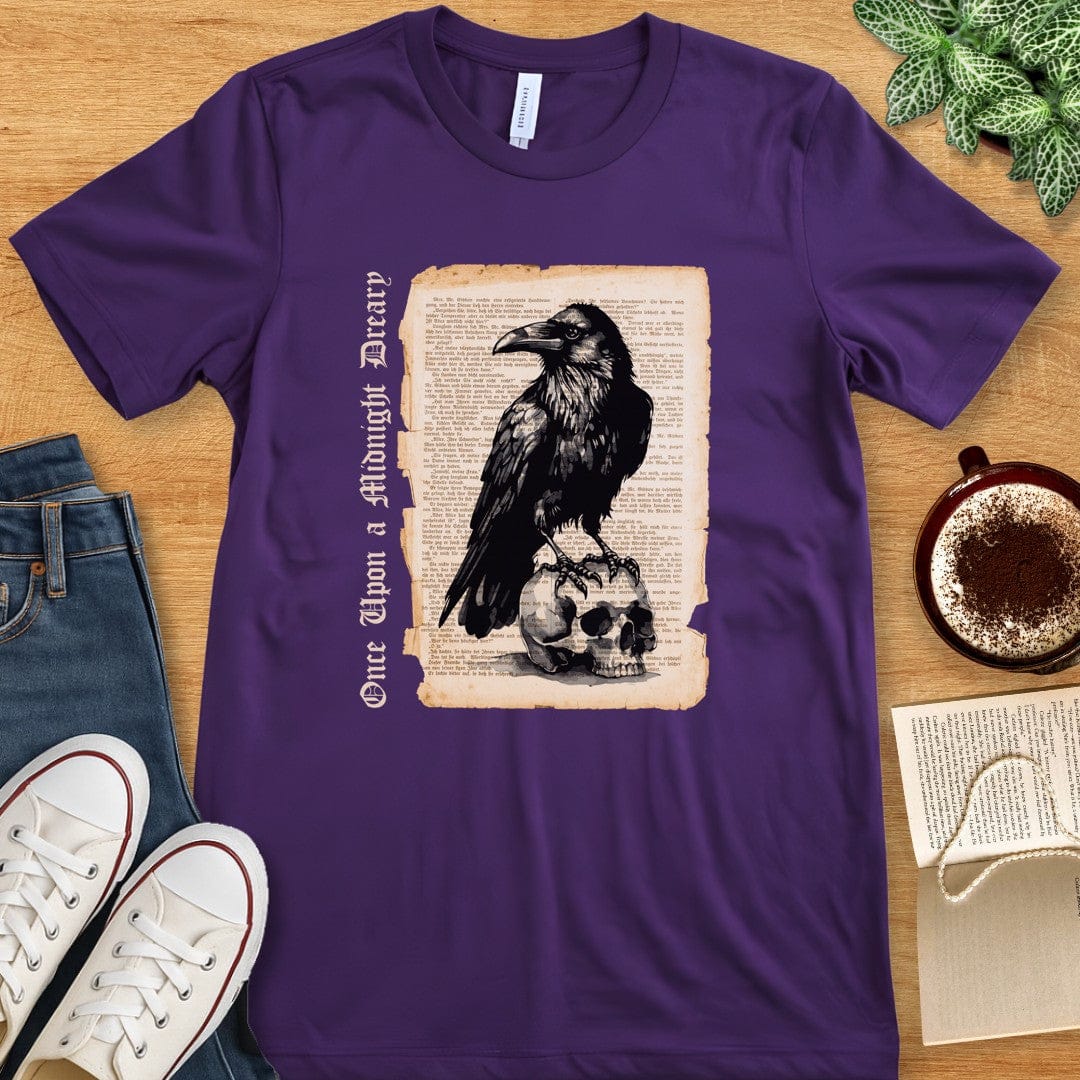T-Shirt Team Purple / S Edgar Allan Poe Raven T-shirt