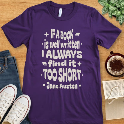 T-Shirt Team Purple / S Jane Austen Quote Shirt