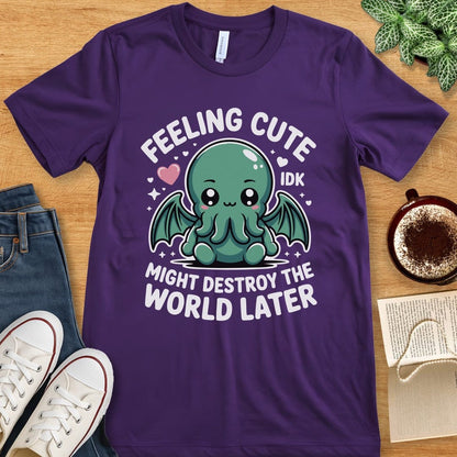 T-Shirt Team Purple / S Kawaii Cthulhu T-Shirt