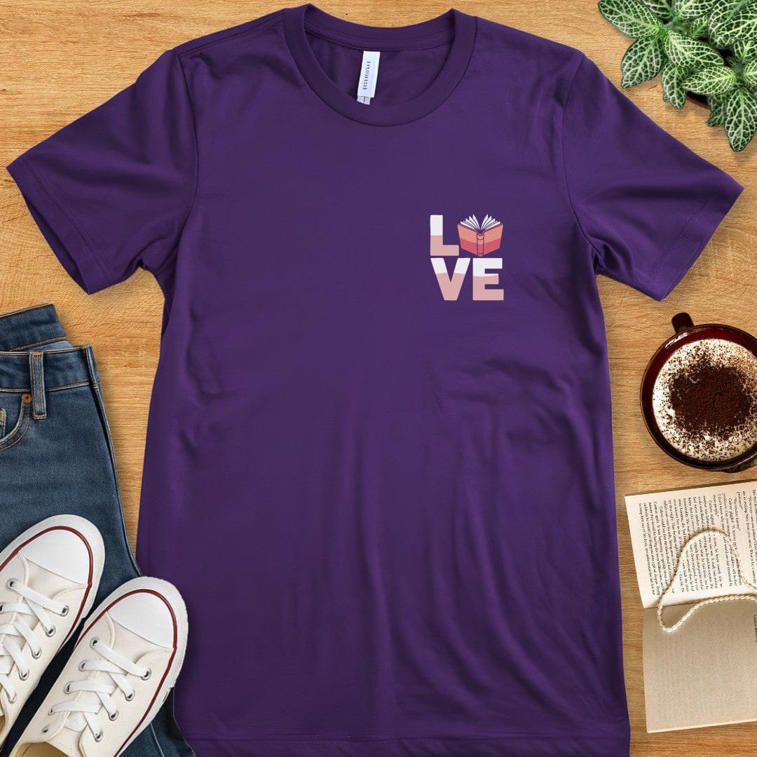 T-Shirt Team Purple / S Love Books T-shirt