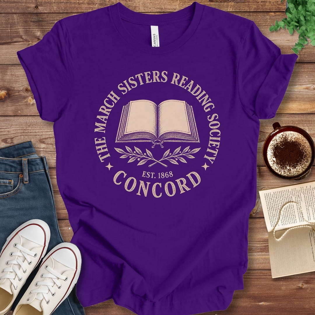 T-Shirt Team Purple / S March Sisters Reading Society T-Shirt