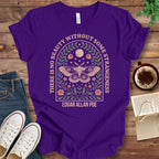T-Shirt Team Purple / S Poe Beauty Quote Moth Shirt