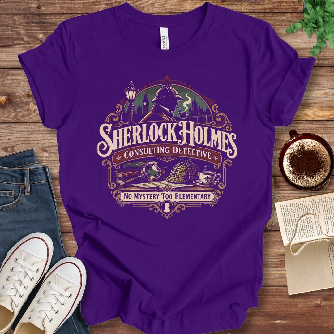 T-Shirt Team Purple / S Sherlock Holmes Consulting Detective T-Shirt