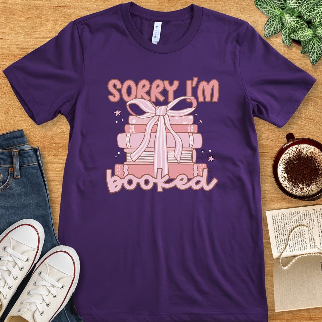 T-Shirt Team Purple / S Sorry I'm Booked Shirt