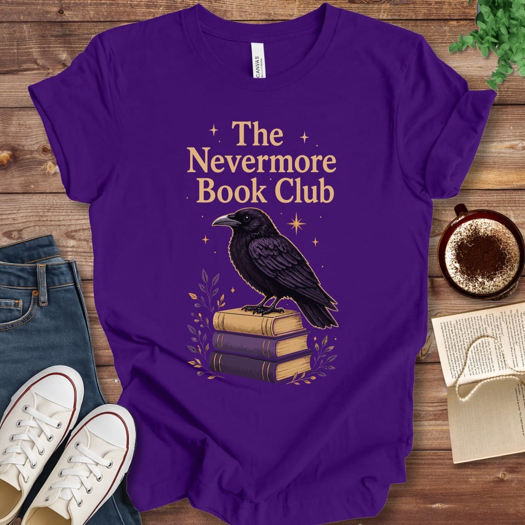 T-Shirt Team Purple / S The Nevermore Book Club Raven T-Shirt