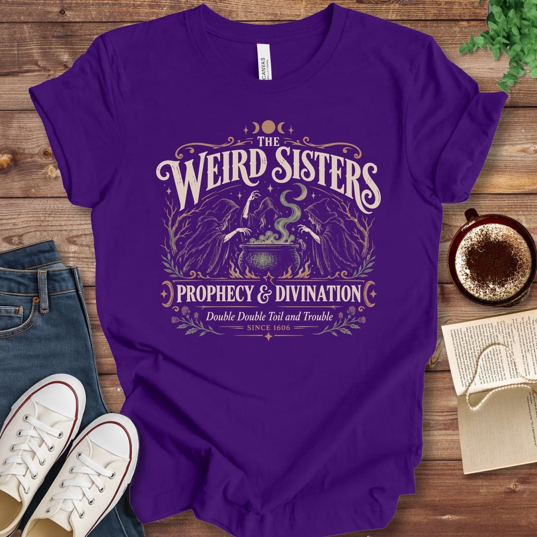 T-Shirt Team Purple / S The Weird Sisters Prophecy and Divination Macbeth T-Shirt