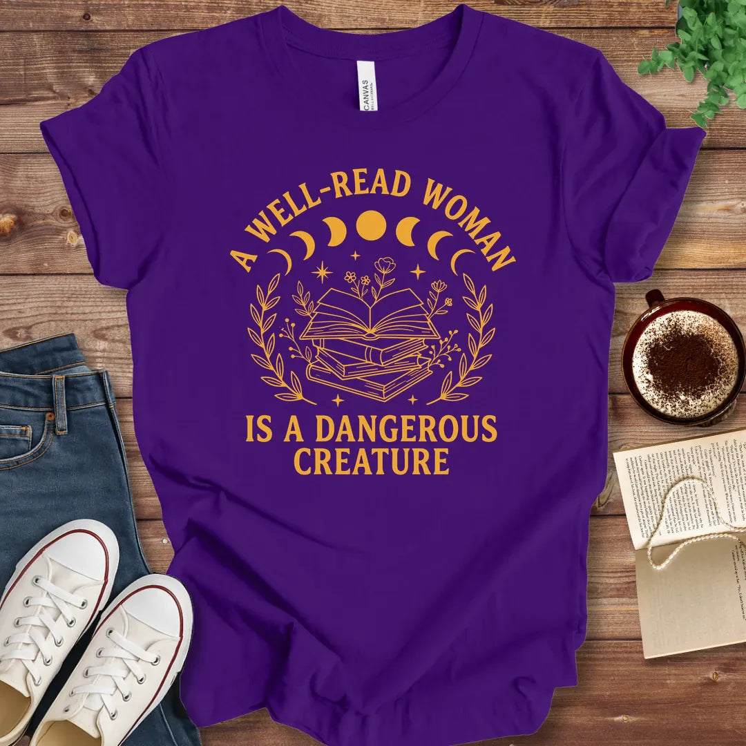 T-Shirt Team Purple / S Well Read Woman Bookish T-Shirt