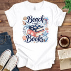 T-Shirt White / S Beach and Books Stripes T-Shirt