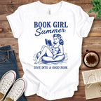 T-Shirt White / S Book Girl Summer Dive T-Shirt