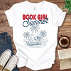 T-Shirt White / S Book Girl Summer T-Shirt
