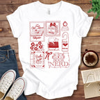 T-Shirt White / S Book Lover Stamps T-Shirt