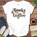 T-Shirt White / S Books and Coffee T-Shirt