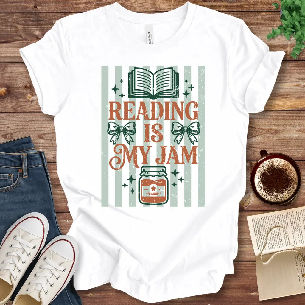 T-Shirt White / S Reading is My Jam T-Shirt