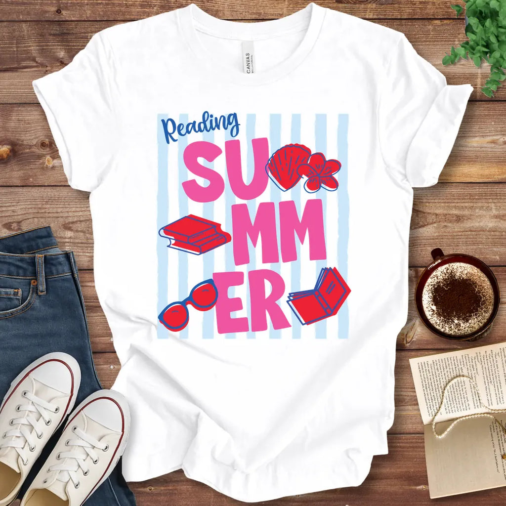 T-Shirt White / S Reading Summer Stripes T-Shirt