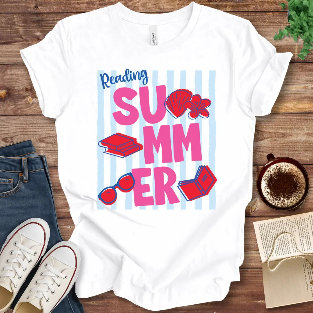 T-Shirt White / S Reading Summer Stripes T-Shirt