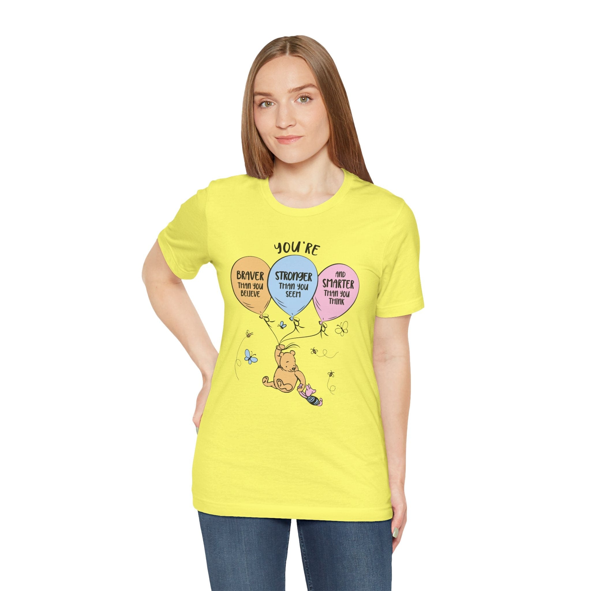 T-Shirt Winnie the Pooh Braver Stronger Smarter Shirt