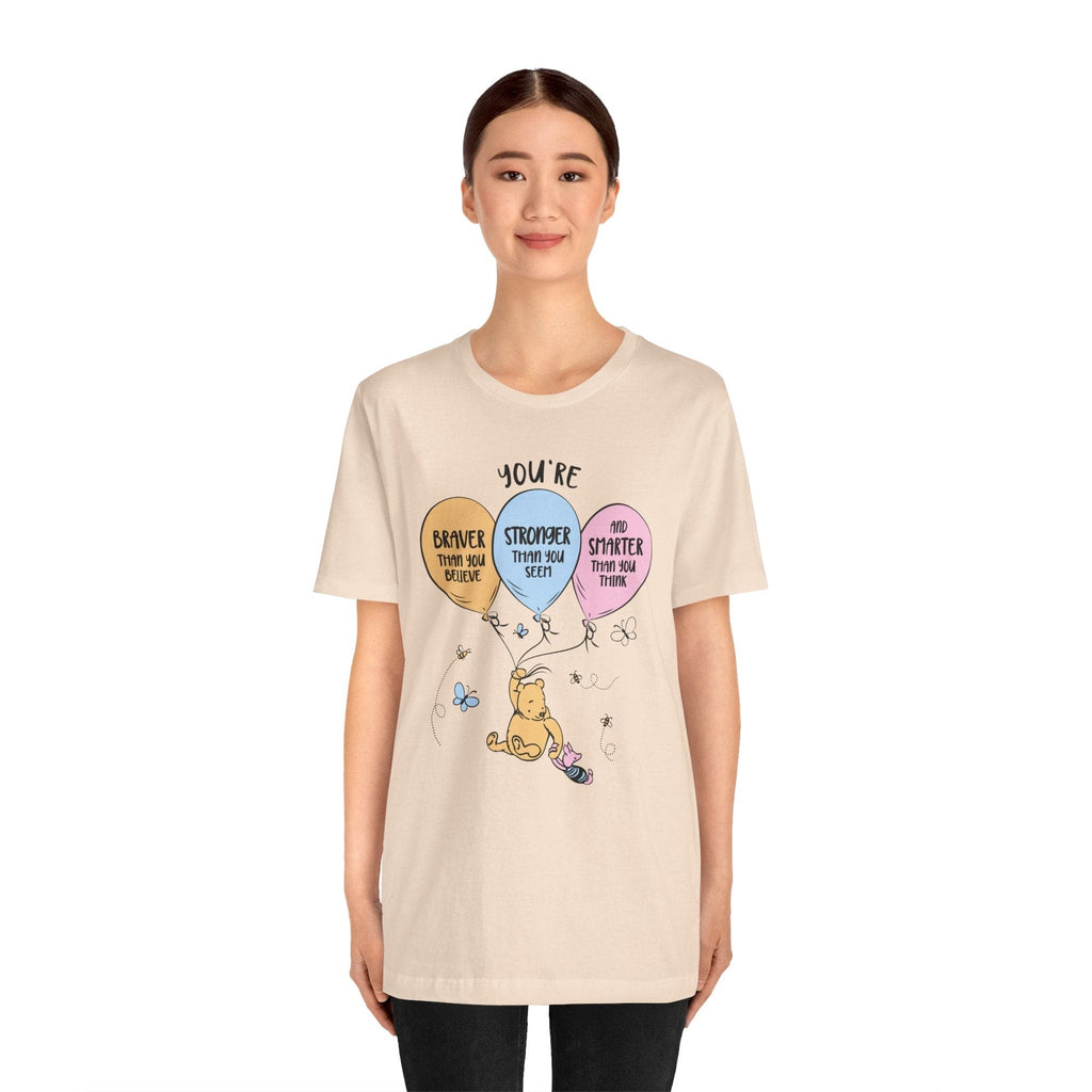 T-Shirt Winnie the Pooh Braver Stronger Smarter Shirt