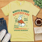 T-Shirt Yellow / S Alice in Wonderland Tee - White Rabbit Apothecary