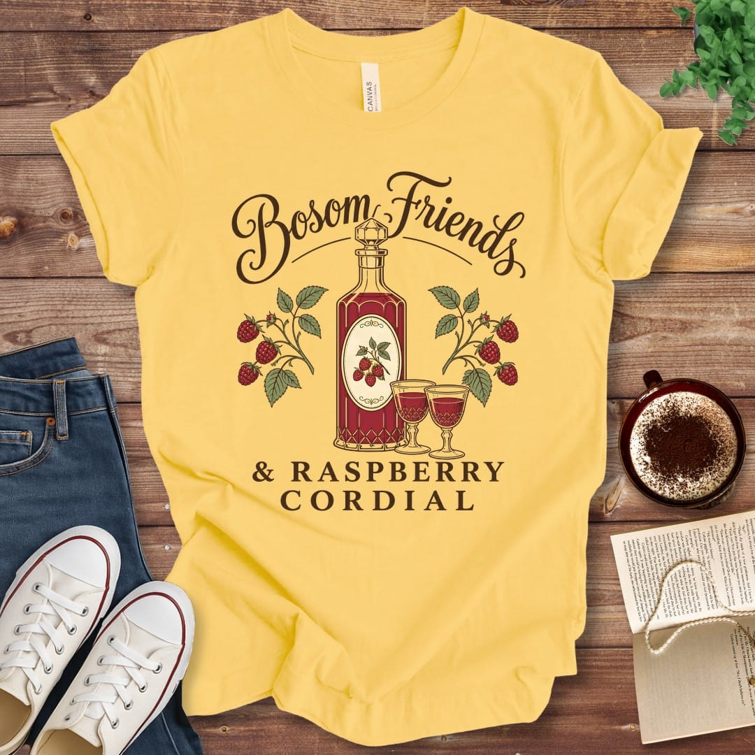 T-Shirt Yellow / S Bosom Friends and Raspberry Cordial T-Shirt
