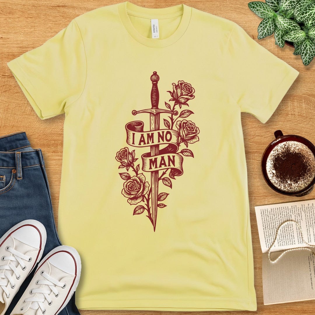 T-Shirt Yellow / S I Am No Man Tshirt
