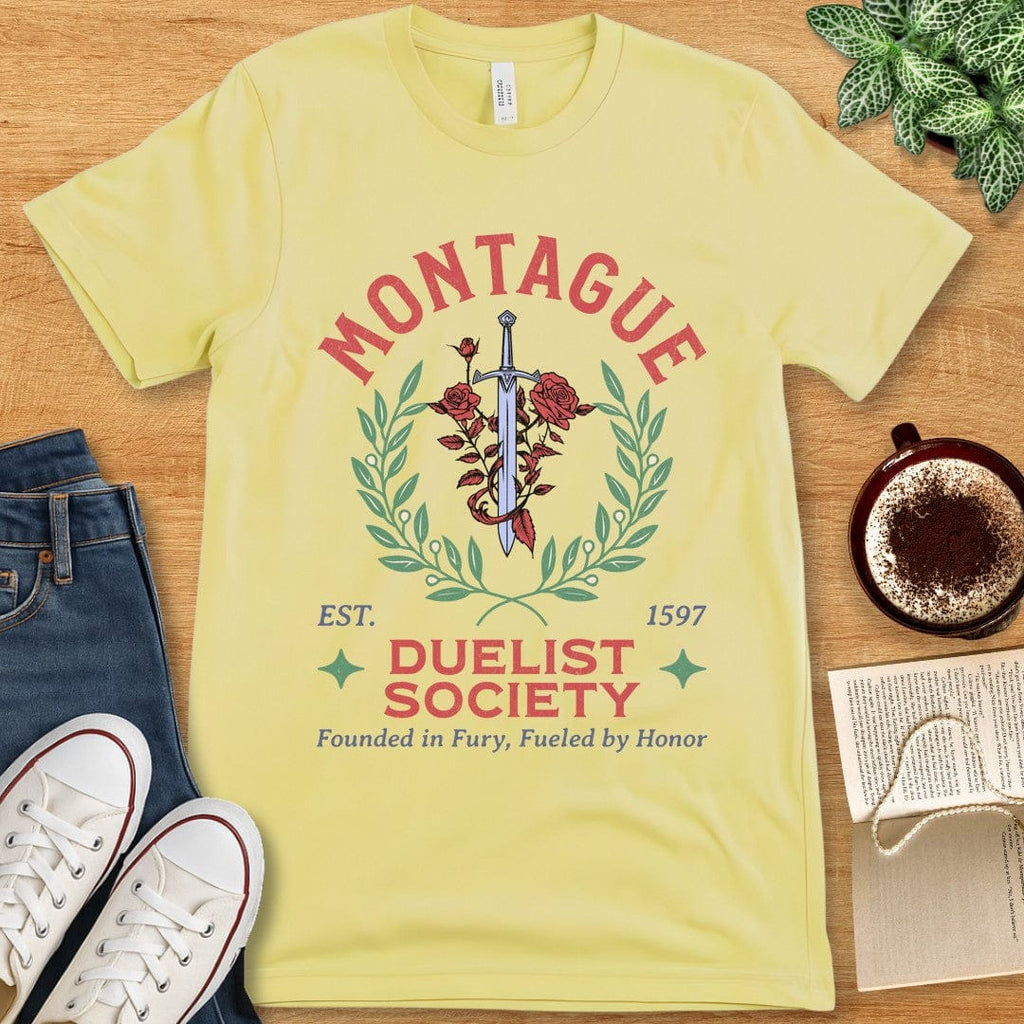 T-Shirt Yellow / S Montague Duelist Society Shirt – Romeo and Juliet
