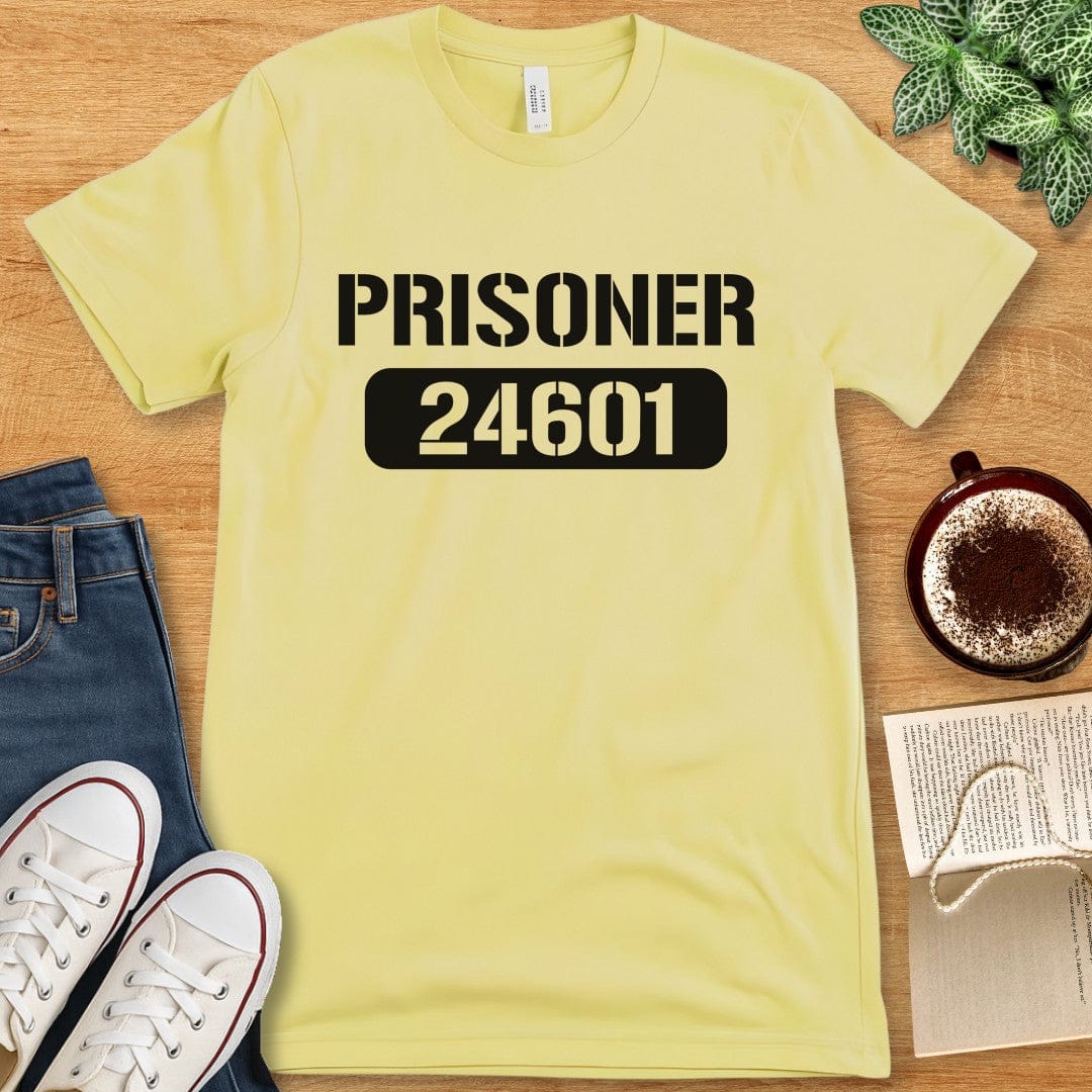 T-Shirt Yellow / S Prisoner 24601 Shirt – Les Misérables