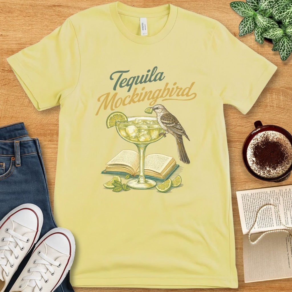 T-Shirt Yellow / S Tequila Mockingbird Book Club T-shirt