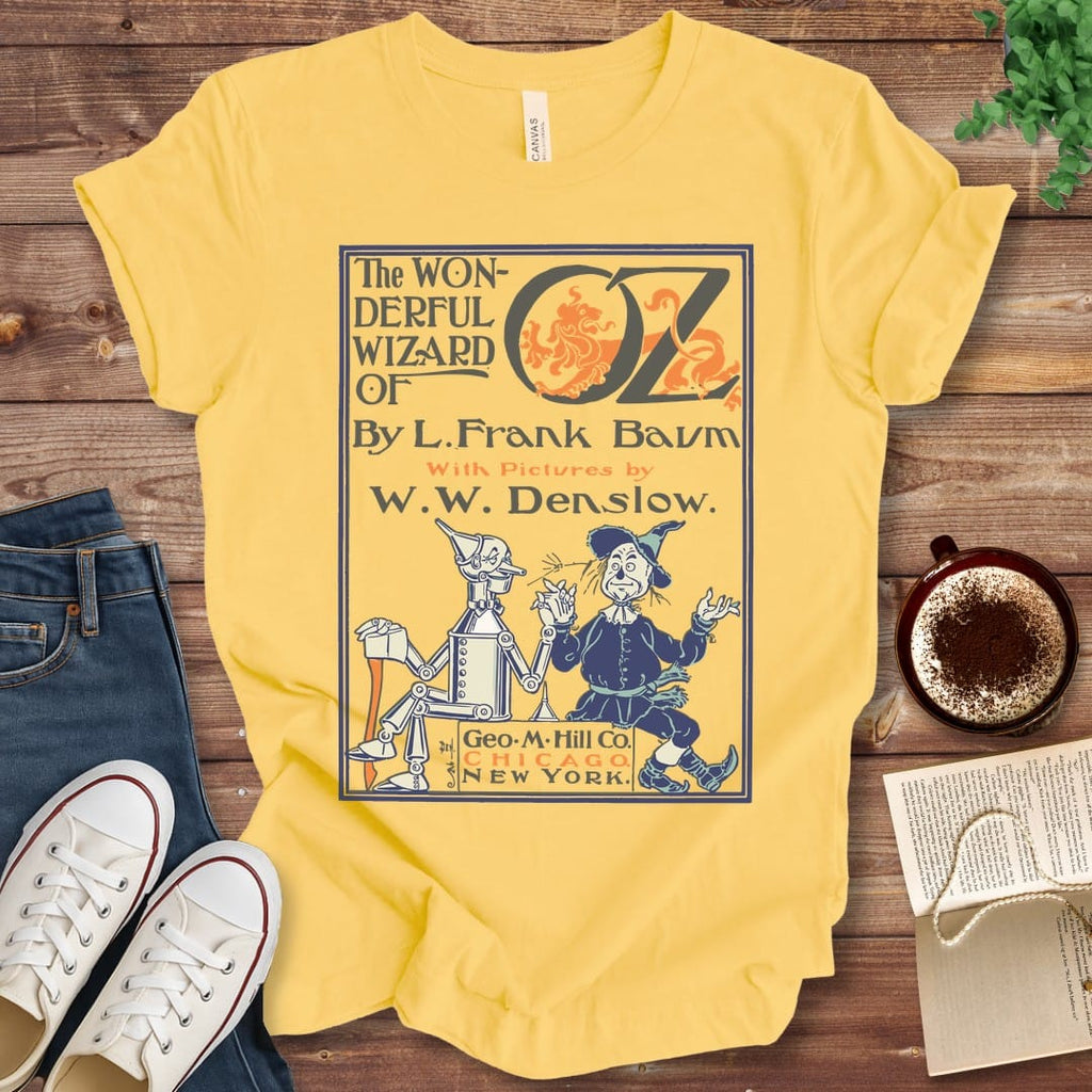 T-Shirt Yellow / S The Wonderful Wizard of Oz Book Cover T-Shirt